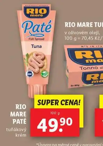 Lidl Rio mare paté nabídka