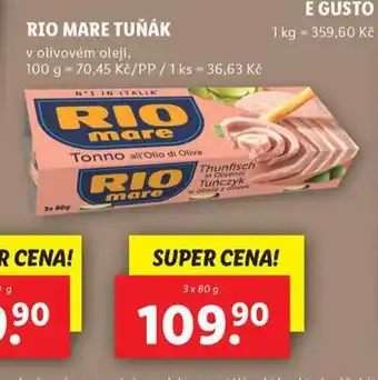 Lidl Rio mare tuňák nabídka