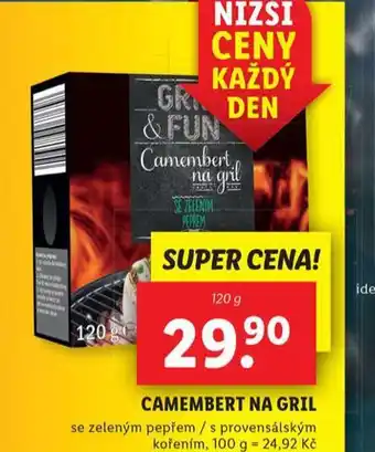 Lidl Camembert na gril nabídka