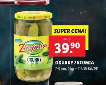 Lidl Okurky znojmia nabídka