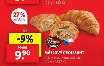 Lidl Máslový croissant nabídka