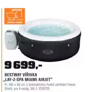 OBI BESTWAY VÍŘIVKA ,,LAY-Z-SPA MIAMI AIRJET" nabídka