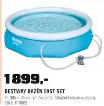 OBI BESTWAY BAZÉN FAST SET nabídka