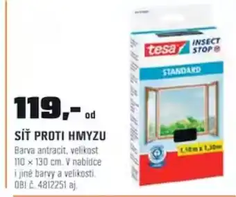 SIŤ PROTI HMYZU