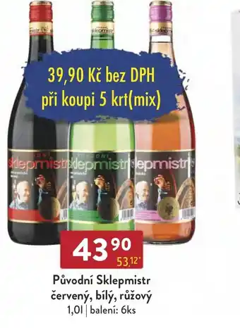 Qanto Původní Sklepmistr červený, bílý, růžový 1,0L nabídka