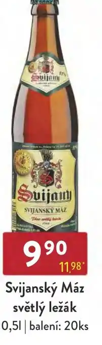 Qanto Svijanský Máz světlý ležák 0,5L nabídka