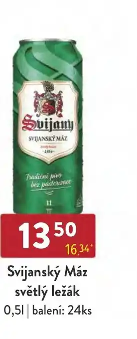 Qanto Svijanský Máz světlý ležák 0,5L nabídka