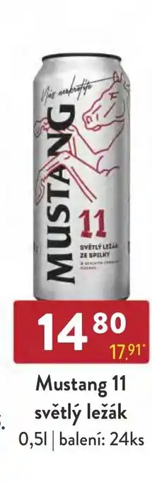 Qanto Mustang 11 světlý ležák 0.5L nabídka