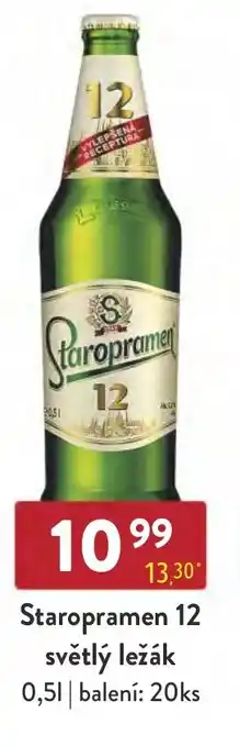 Qanto Staropramen 12 světlý ležák 0,5L nabídka