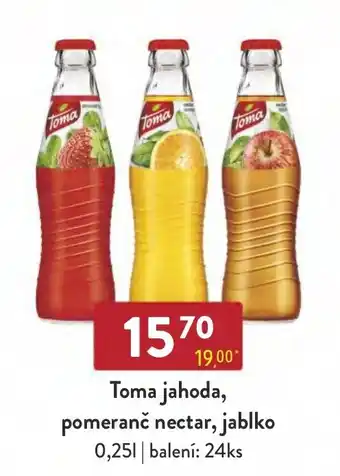 Qanto Toma jahoda, pomeranč nectar, jablko 0,25L nabídka