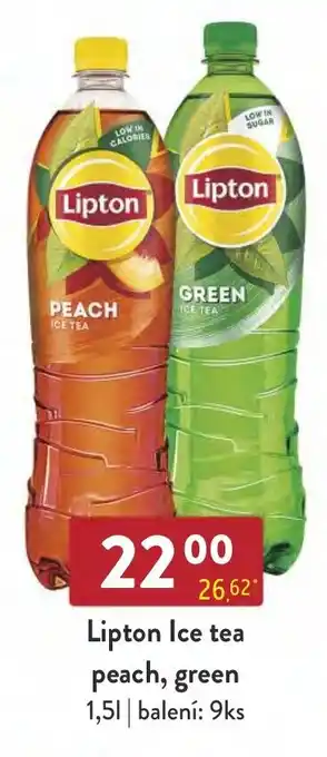 Qanto Lipton Ice tea peach, green 1,5L nabídka