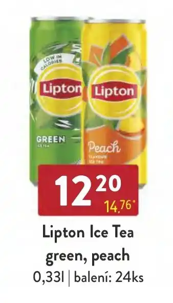 Qanto Lipton Ice Tea green, peach 0,33L nabídka