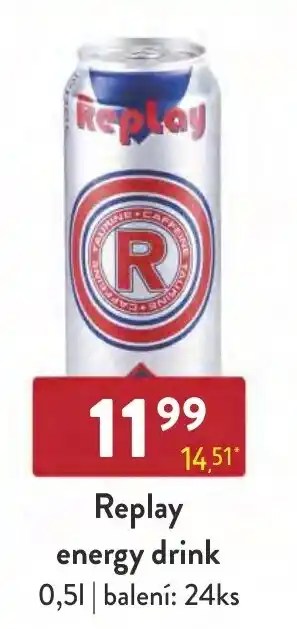 Qanto Replay energy drink 0,5L nabídka
