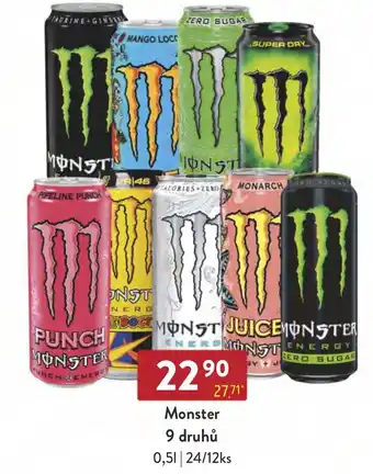 Qanto Monster 9 druhů 0.5L nabídka