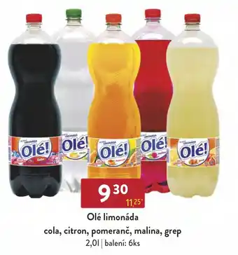 Qanto Olé limonáda cola, citron, pomeranč, malina, grep 2.0L nabídka