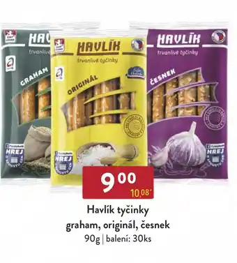 Qanto Havlík tyčinky graham, originál, česnek nabídka