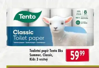 Qanto Toaletní papír Tento 8ks Summer, Classic, Kids 3 vrstvý nabídka