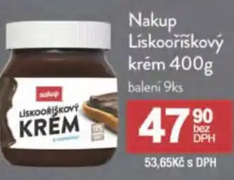 Qanto Nakup Lískooříškový krém 400g nabídka