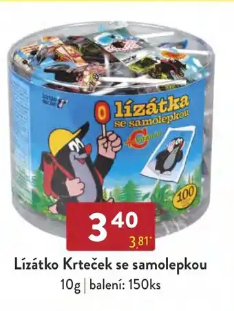 Qanto Lízátko Krteček se samolepkou 10g nabídka