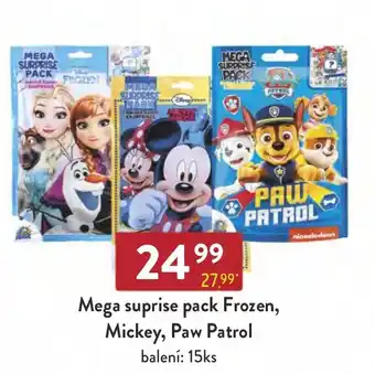 Qanto Mega suprise pack Frozen, Mickey, Paw Patrol nabídka