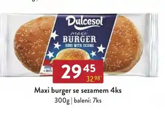 Qanto Maxi burger se sezamem 4ks 300g nabídka