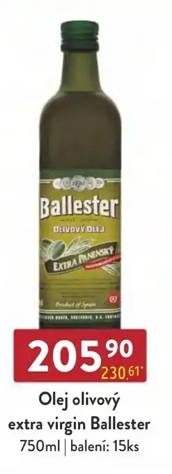 Qanto Olej olivový extra virgin Ballester 750 ml nabídka