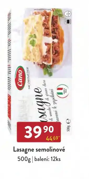 Qanto Lasagne semolinové 500g nabídka