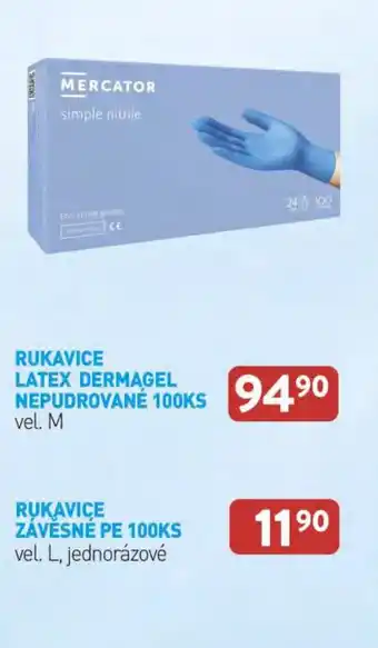 Qanto RUKAVICE LATEX DERMAGEL NEPUDROVANÉ 100KS nabídka