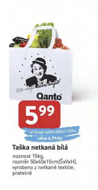 Qanto Taška netkaná bílá nabídka