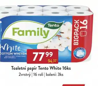 Qanto Toaletní papír Tento White 16ks nabídka