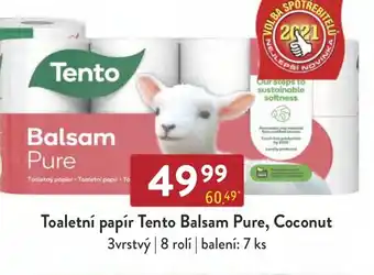 Qanto Toaletní papír Tento Balsam Pure, Coconut nabídka