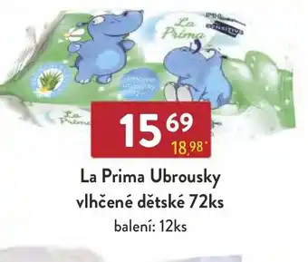 Qanto La Prima Ubrousky vlhčené dětské 72ks nabídka