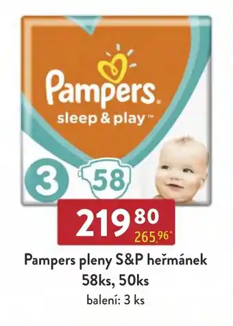 Qanto Pampers pleny S&P heřmánek 58ks, 50ks nabídka