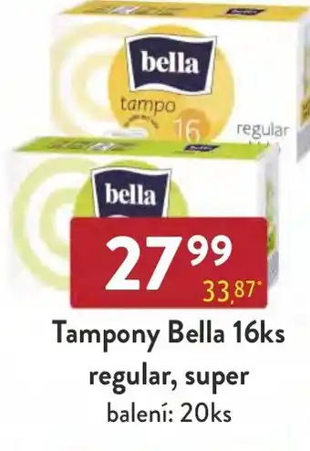 Qanto Tampony Bella 16ks regular, super nabídka