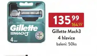 Qanto Gillette Mach3 4 hlavice nabídka