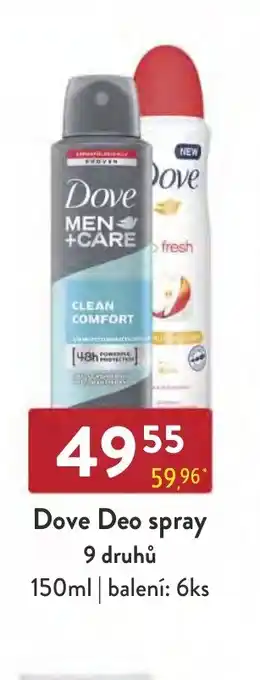 Qanto Dove Deo spray 150 ml nabídka