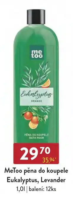 Qanto MeToo pěna do koupele Eukalyptus, Levander nabídka