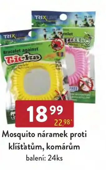 Qanto Mosquito náramek proti klíštátům, komárům nabídka