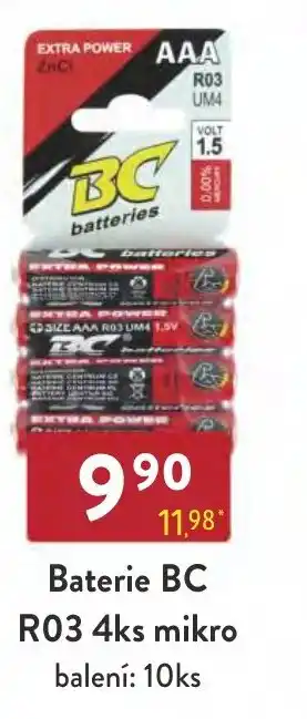 Qanto Baterie BC R03 4ks mikro nabídka