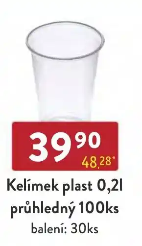 Qanto Kelímek plast 0,2l. průhledný 100ks nabídka