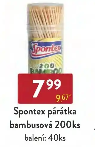 Qanto Spontex párátka bambusová 200ks nabídka