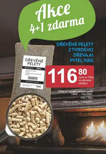 Qanto DŘEVĚNÉ PELETY Z TVRDÉHO DŘEVA A1 PYTEL 15KG nabídka