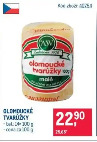 Makro OLOMOUCKÉ TVARŮŽKY nabídka