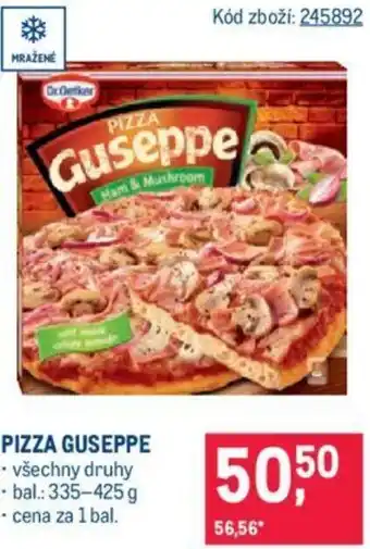 Makro PIZZA GUSEPPE nabídka