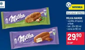 Makro MILKA NANUK nabídka