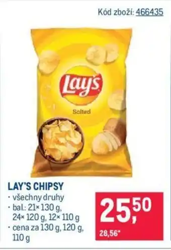 Makro LAY'S CHIPSY nabídka