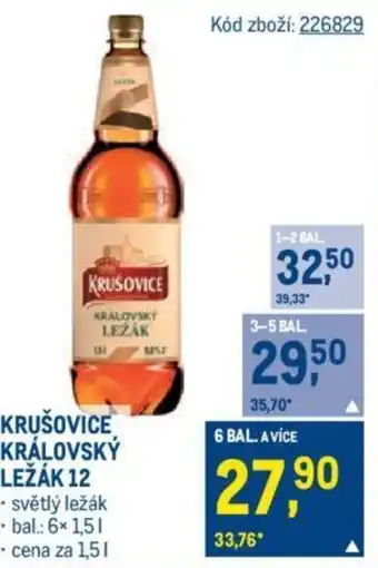 Makro KRUŠOVICE KRÁLOVSKÝ LEŽÁK 12 nabídka