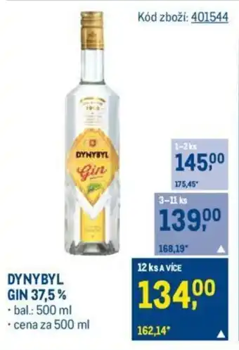 Makro DYNYBYL GIN 37,5% nabídka