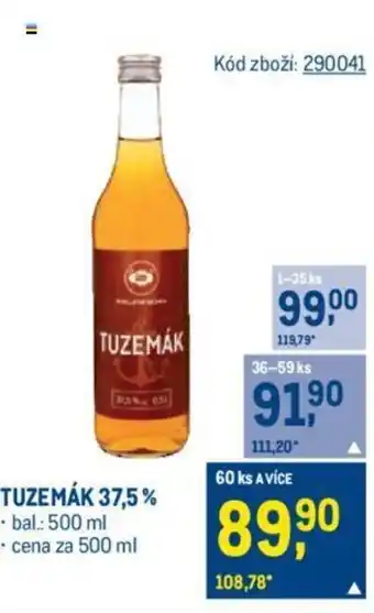 Makro TUZEMÁK 37,5% nabídka