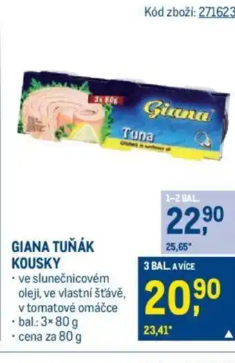 Makro GIANA TUŇÁK KOUSKY nabídka